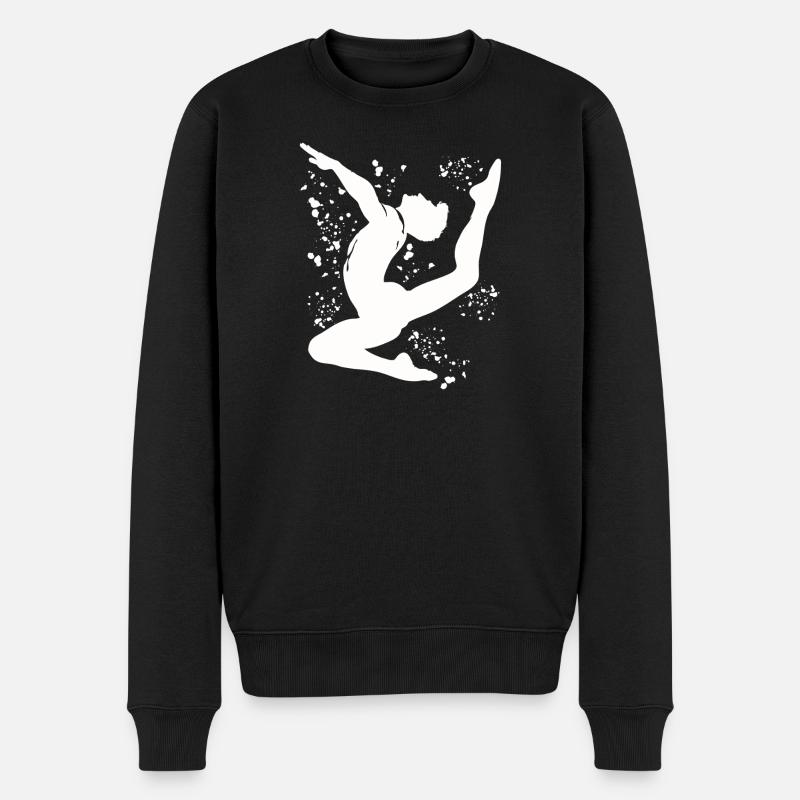 Turner Boden Kunstturnen - Männer Premium Bio Pullover - Schwarz