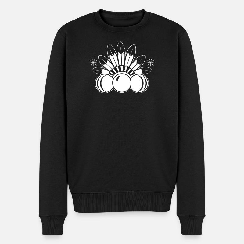 Joueur de bingo Indiens Bingo - Pull Premium bio Homme - noir