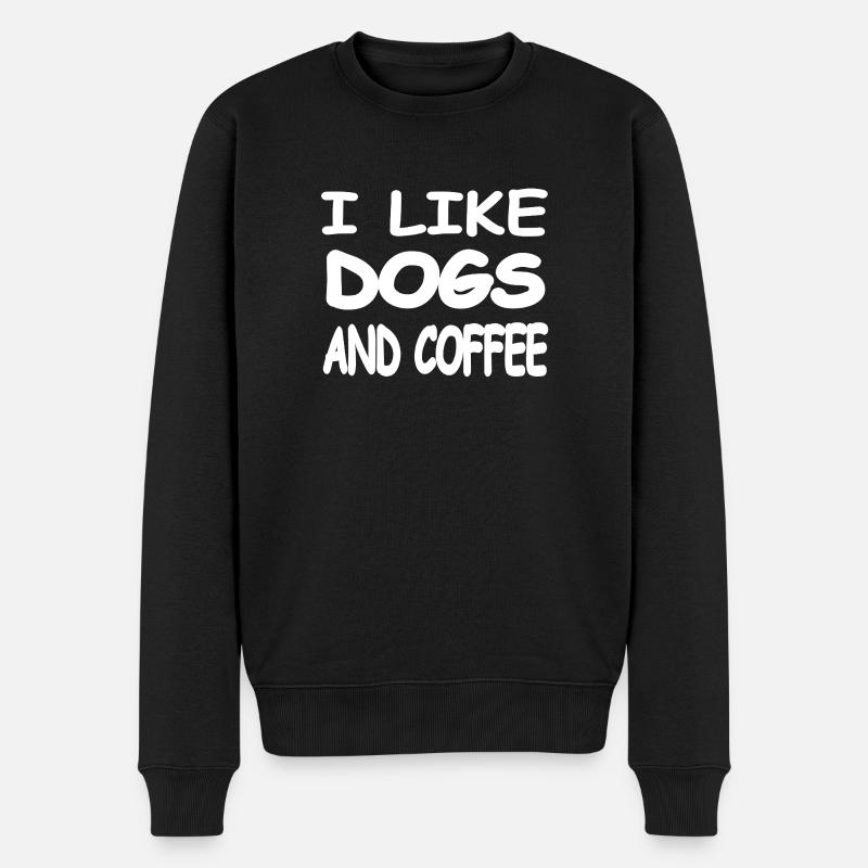 Hunde - Männer Premium Bio Pullover - Schwarz