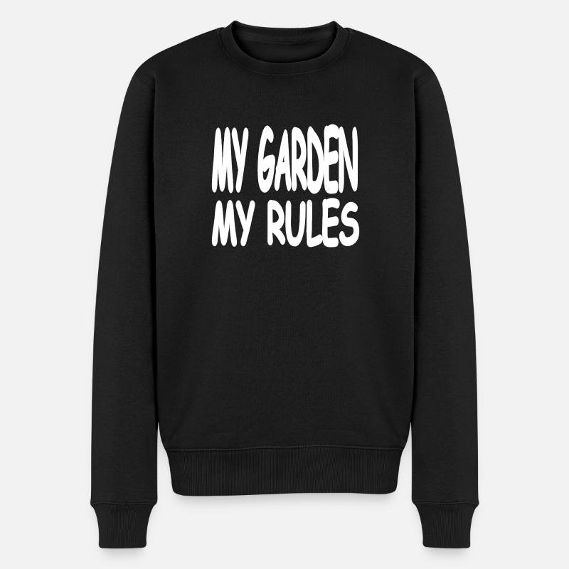 Garten - Männer Premium Bio Pullover - Schwarz