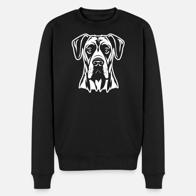 Chien Dogue Allemand - Pull Premium bio Homme - noir