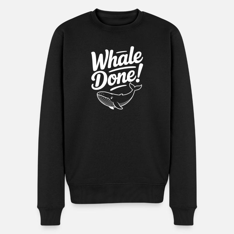 Baleine terminée ! - Pull Premium bio Homme - noir