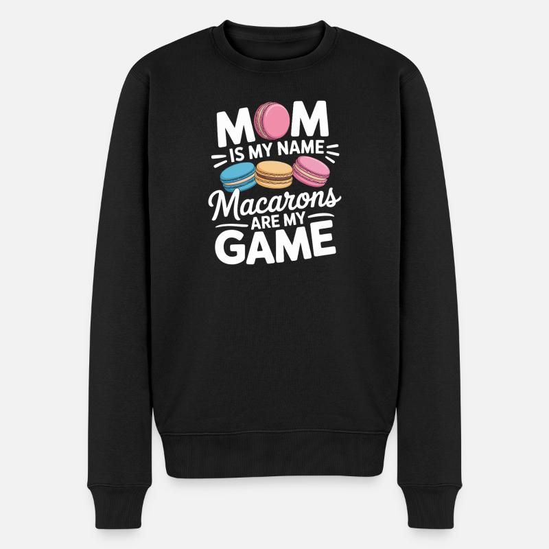 Macaron Desserts Français - Pull Premium bio Homme - noir
