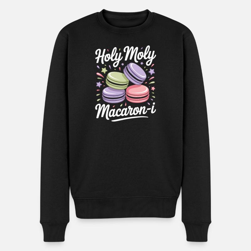 Macaron Desserts Français - Pull Premium bio Homme - noir