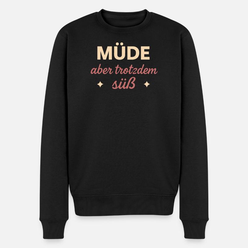 Fatigué mais toujours doux - Pull Premium bio Homme - noir