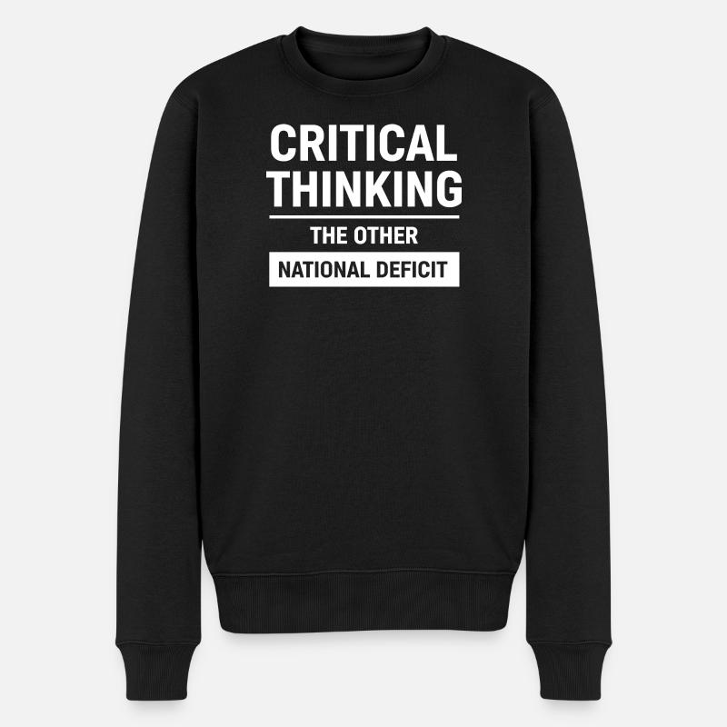 Critical Thinking The Other National Deficit - Pull Premium bio Homme - noir