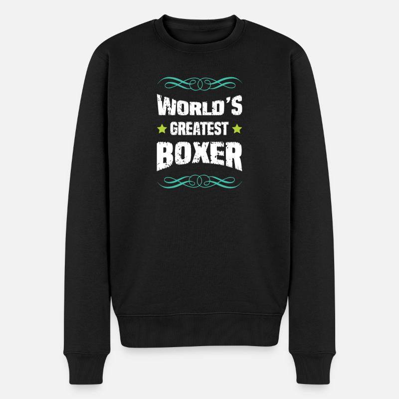 Le plus grand boxeur du monde - Pull Premium bio Homme - noir