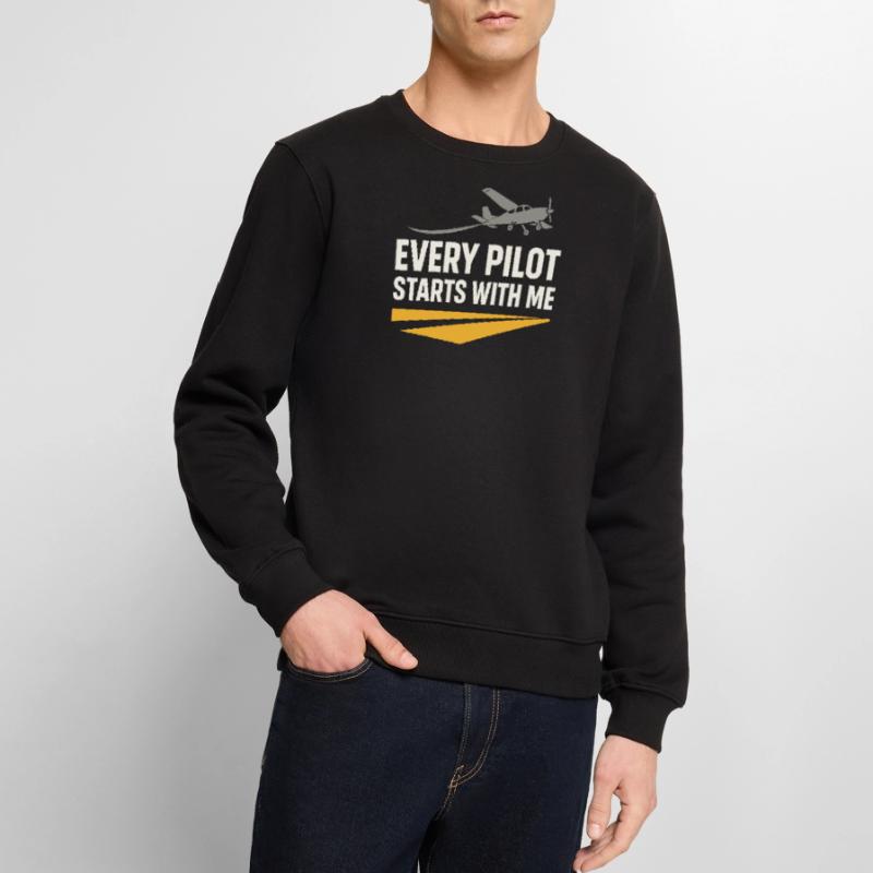 Flight Instructor Cfi Pilot Aviation Instructor Men's Premium Organic Jumper