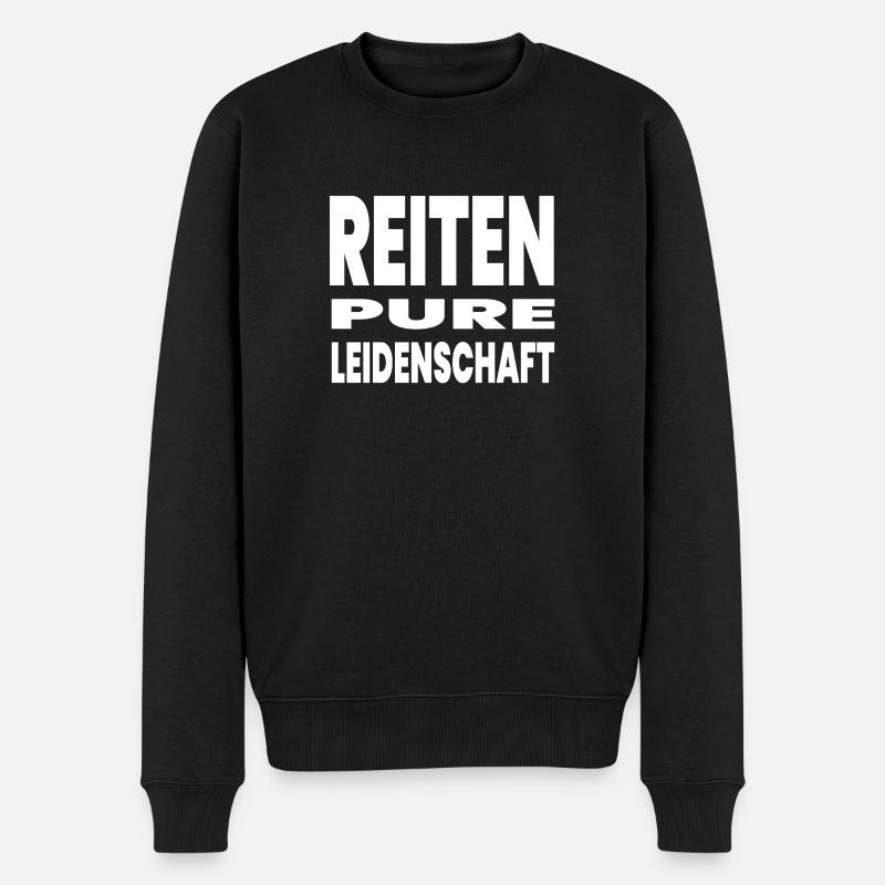 Chevaux - Pull Premium bio Homme - noir