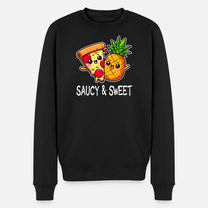 Pizza Ananas Ami Cartoony - Pull Premium bio Homme - noir