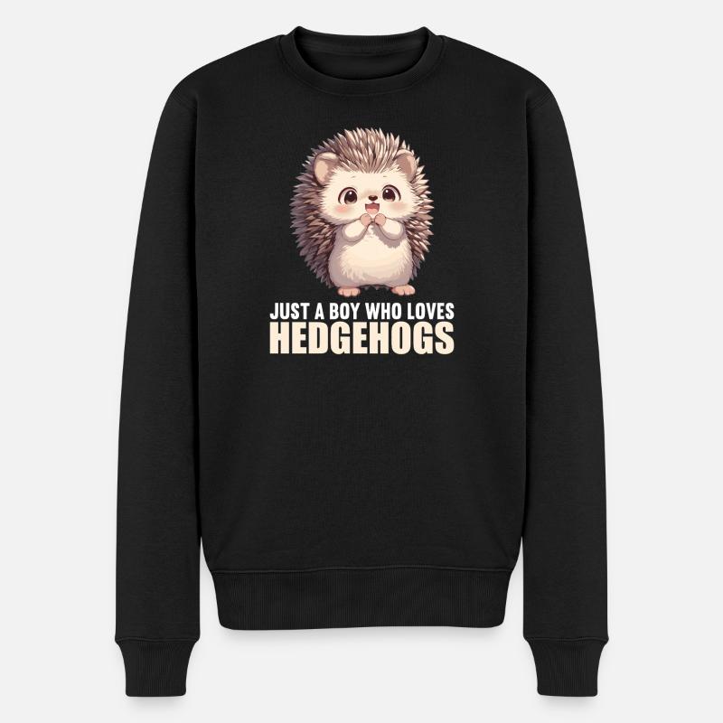 Hérisson - Pull Premium bio Homme - noir