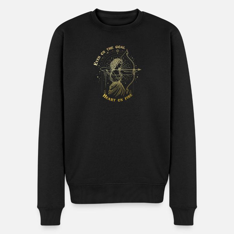 Schütze Sternzeichen Bogenschütze Sternzeichen Geschenk - Männer Premium Bio Pullover - Schwarz