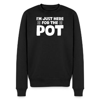 Pour le pot Casino Gambling Funny Player - Pull Premium bio Homme - noir - Devant - Nico (187cm)