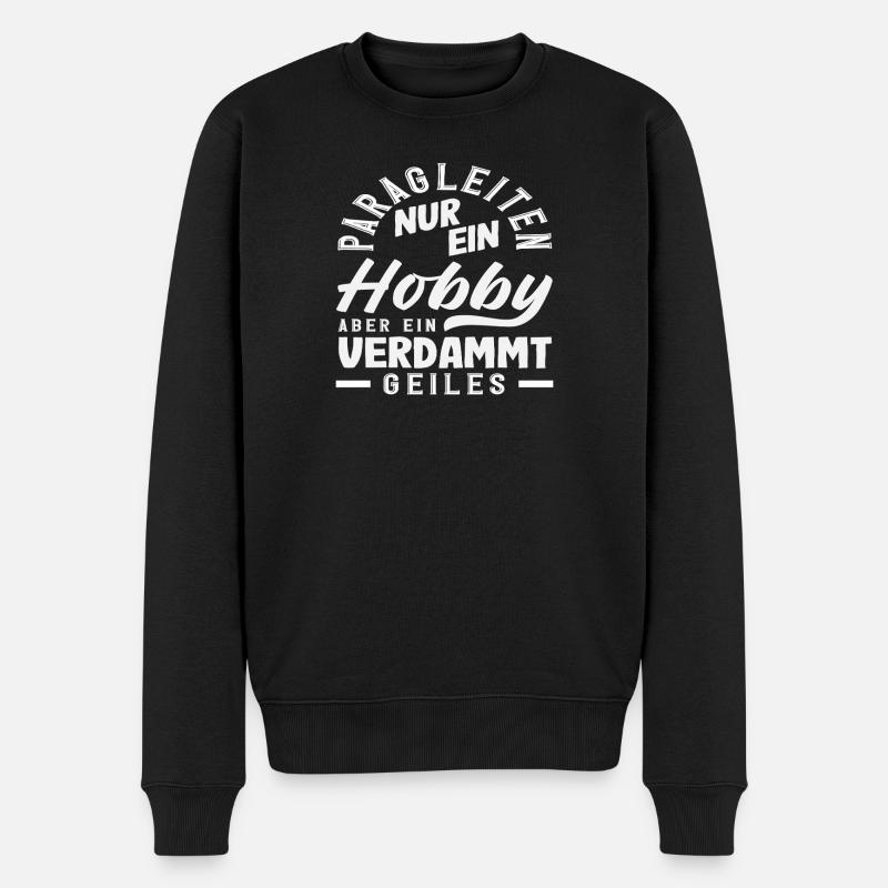 Gleitschirm Abenteuer Paragliding Geiles Hobby - Männer Premium Bio Pullover - Schwarz