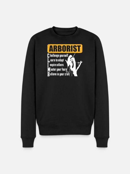 Baumpfleger Holzarbeiter Waldarbeiter Geschenk - Männer Premium Bio Pullover - Schwarz