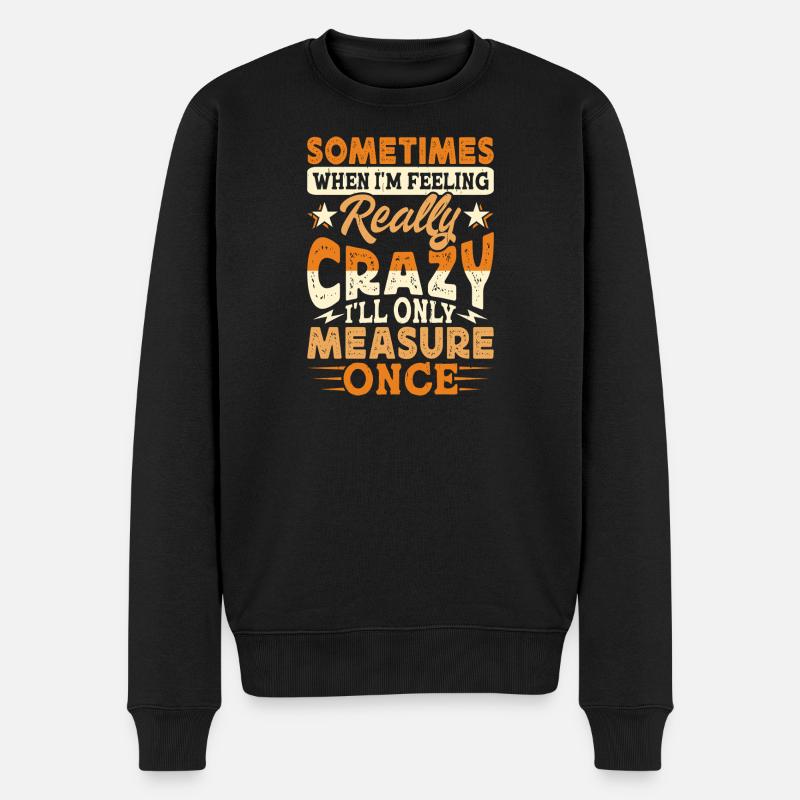 Baumpfleger Holzarbeiter Waldarbeiter Geschenk - Männer Premium Bio Pullover - Schwarz