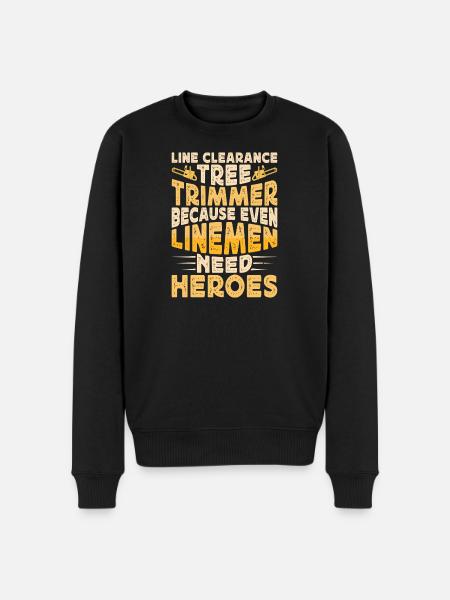 Baumpfleger Holzarbeiter Waldarbeiter Geschenk - Männer Premium Bio Pullover - Schwarz