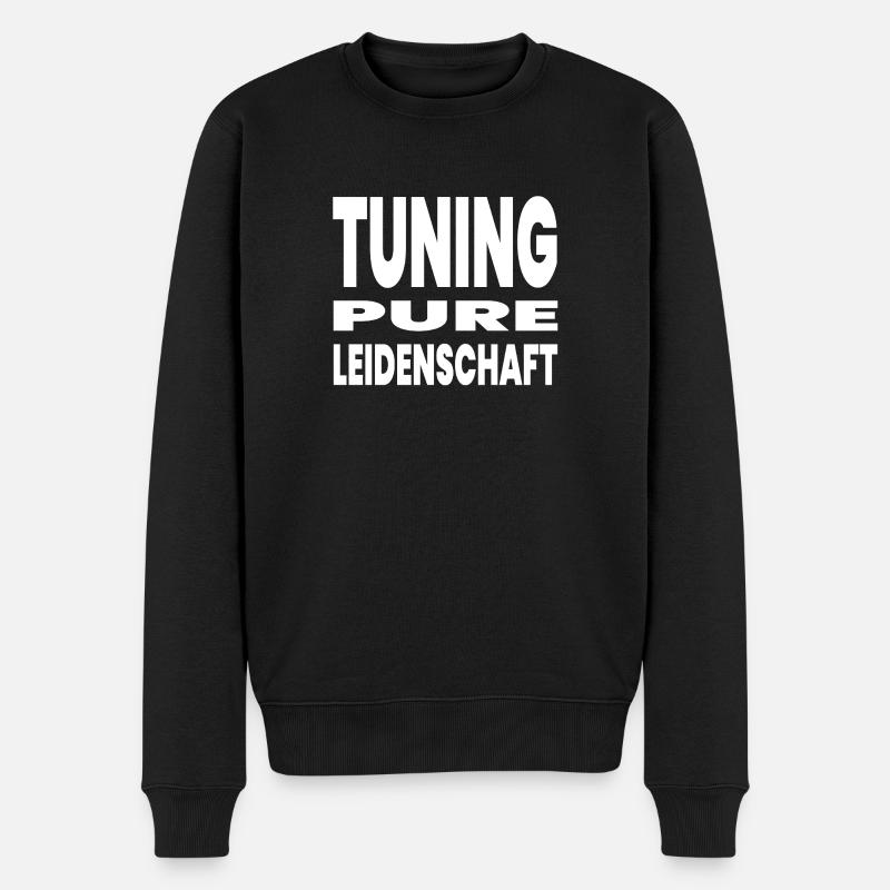 Tuning - Männer Premium Bio Pullover - Schwarz