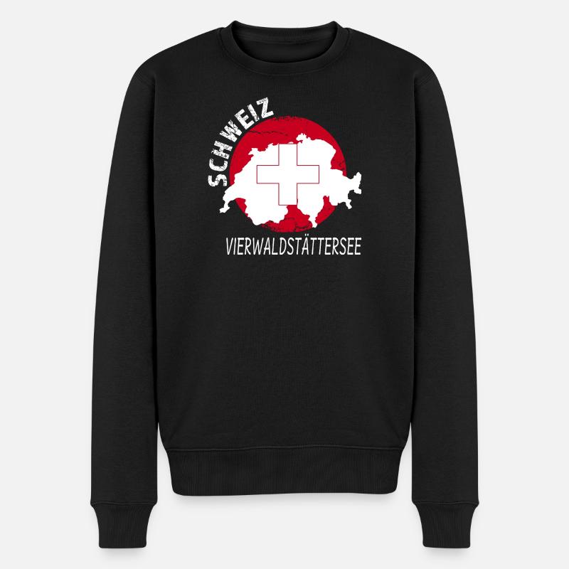 Lac des Quatre-Cantons - Pull Premium bio Homme - noir