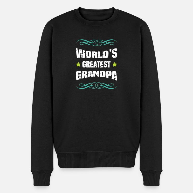 Le plus grand grand-père du monde - Pull Premium bio Homme - noir