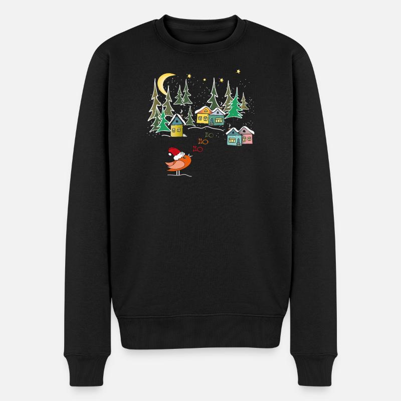 Magie hivernale de Noël - Pull Premium bio Homme - noir