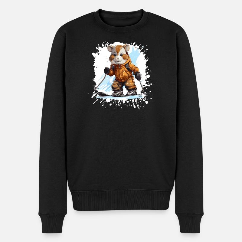 Cheval Ski Ski - Pull Premium bio Homme - noir