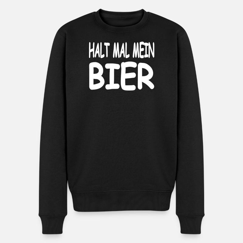 Bière - Pull Premium bio Homme - noir