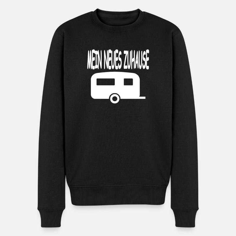 Camping - Männer Premium Bio Pullover - Schwarz