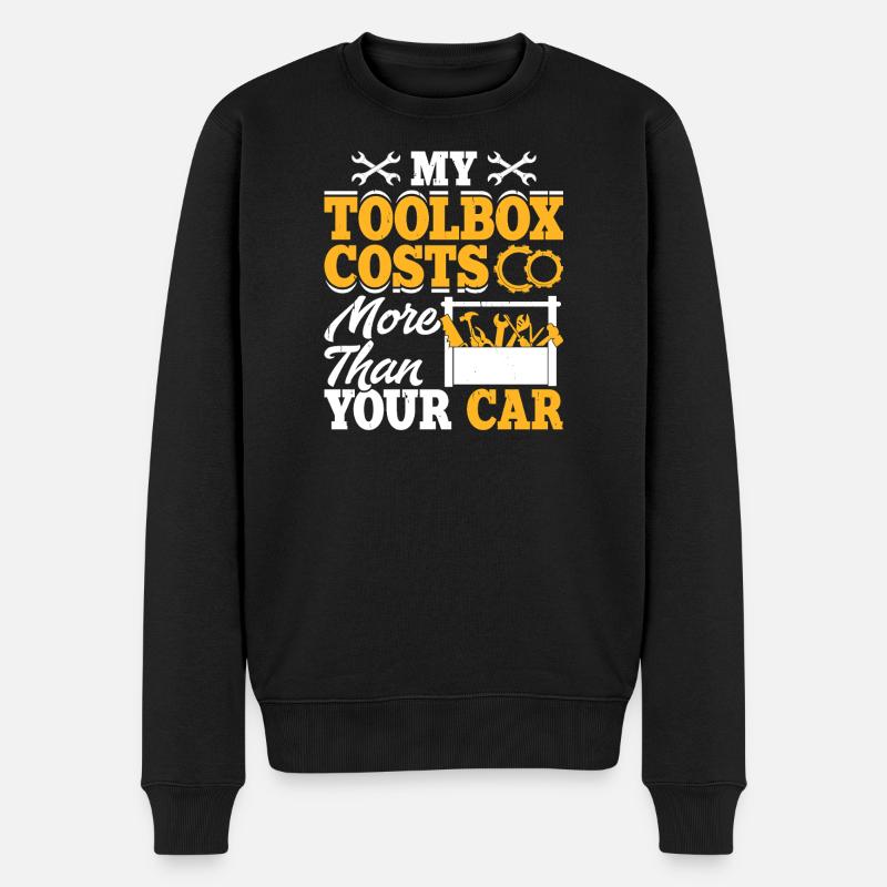 Mechanic Mechatronics Technician Screwdriver Gift - Men's Premium Organic Jumper - black
