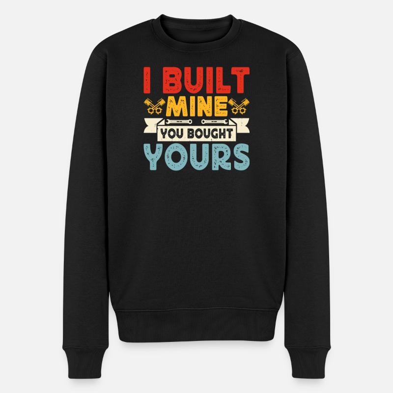Mechaniker Mechatroniker Schrauber Geschenk - Männer Premium Bio Pullover - Schwarz