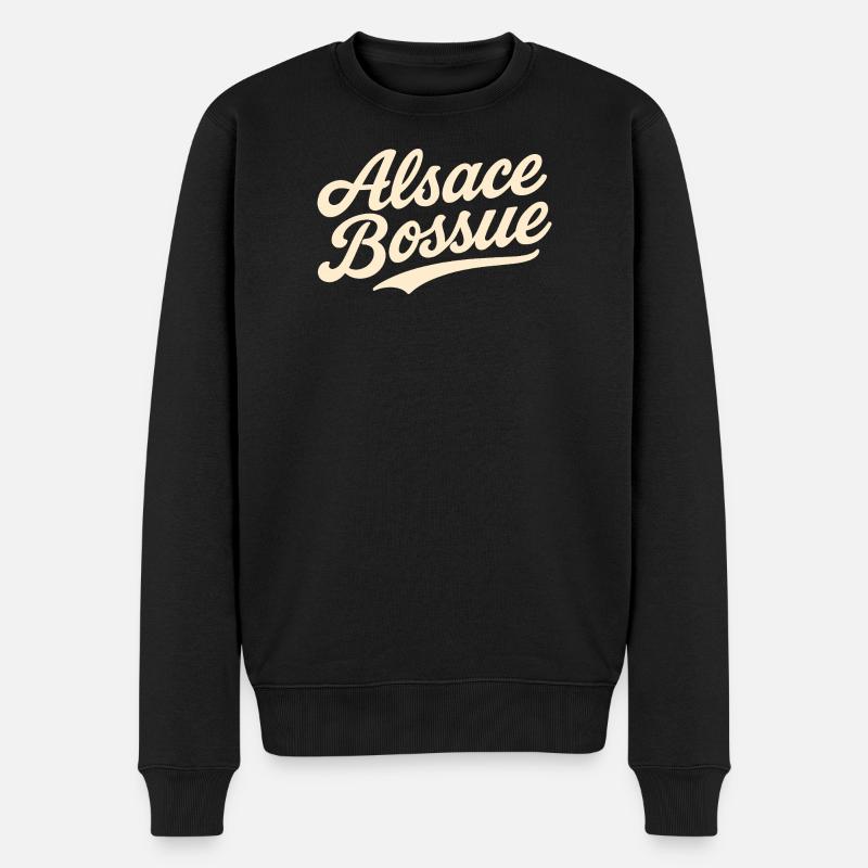 Lettrage Alsace Bossue - Pull Premium bio Homme - noir