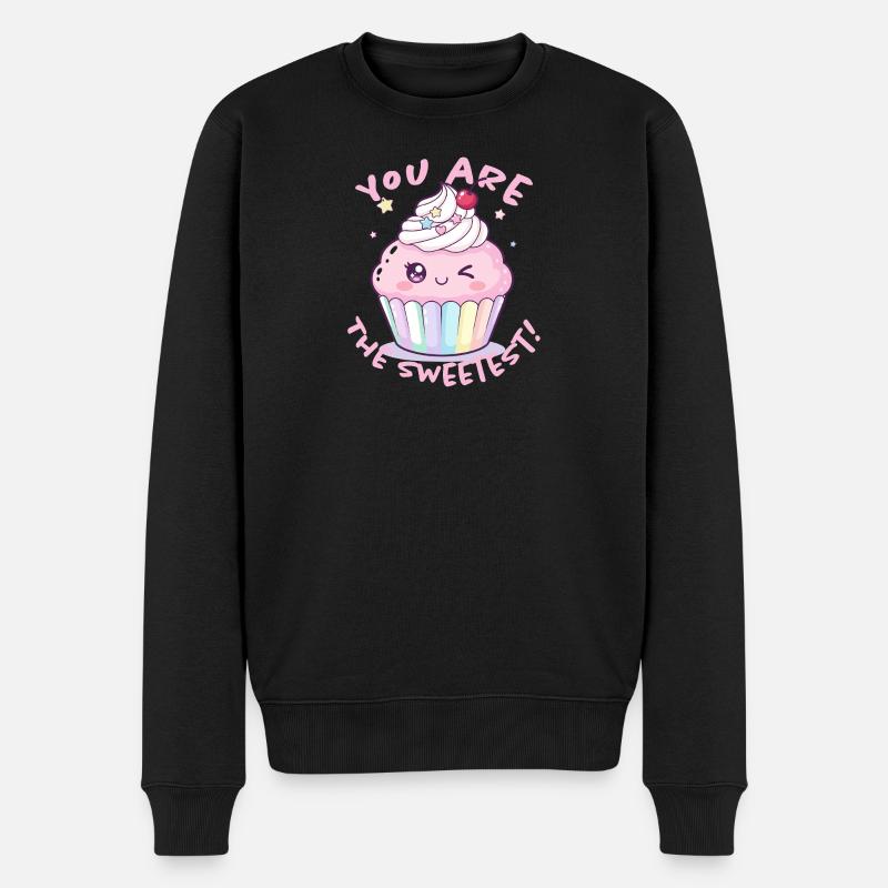 Tu es le cupcake le plus mignon - Pull Premium bio Homme - noir