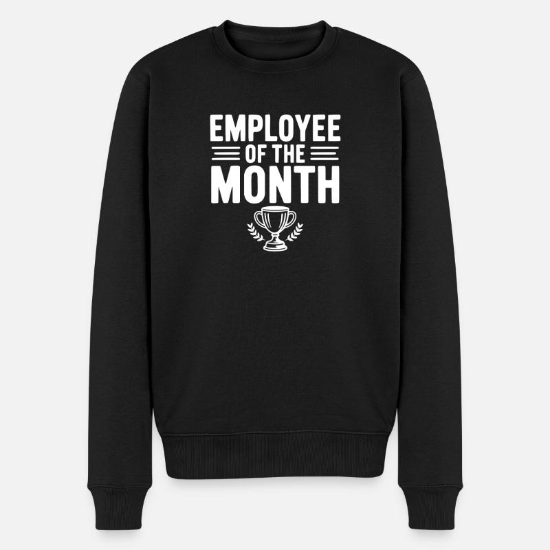 Mitarbeiter des Monats - Männer Premium Bio Pullover - Schwarz
