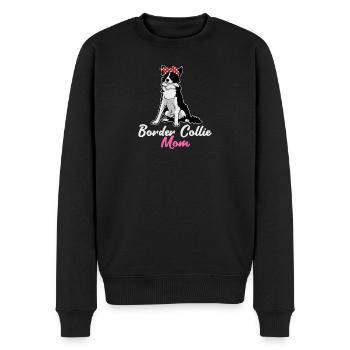 Lustige Grenze Collie Mama Bandana Design Hund Liebhaber - Männer Premium Bio Pullover - Schwarz - Vorne - Nico (187cm)