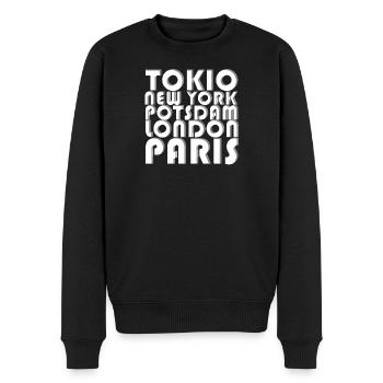 METROPOLIS POTSDAM - Pull Premium bio Homme - noir - Devant - Nico (187cm)
