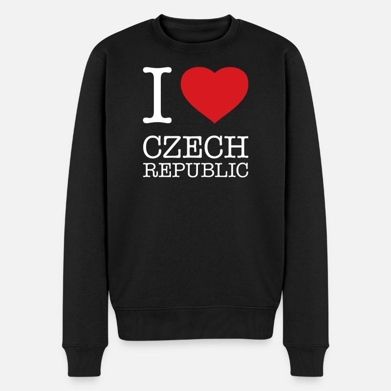 J’adore République tchèque Tschechien - Pull Premium bio Homme - noir