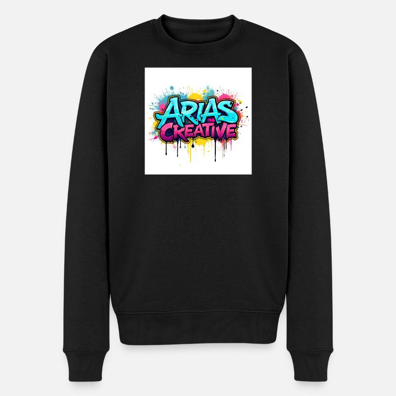 Aris Creative Graffiti Logo - Men's Premium Organic Jumper - black