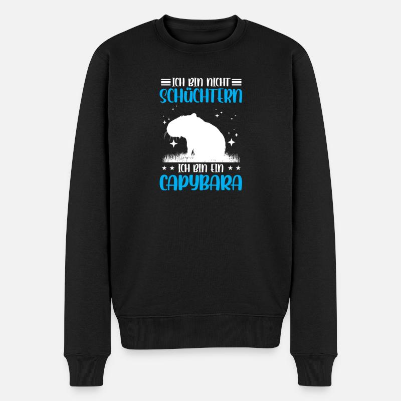 Capybara pas timide capybara - Pull Premium bio Homme - noir
