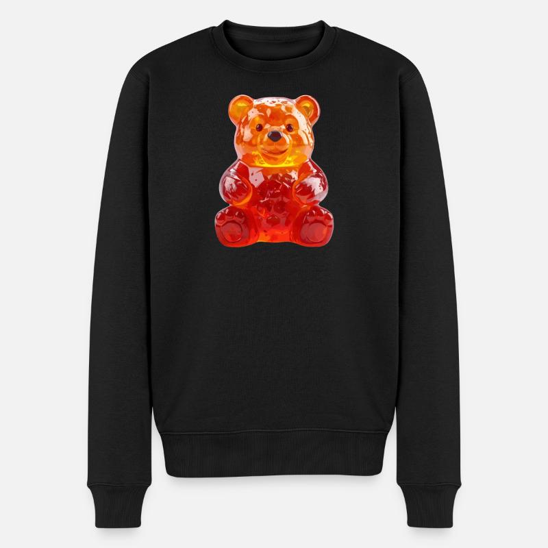 GUMMIBÄREN - Männer Premium Bio Pullover - Schwarz