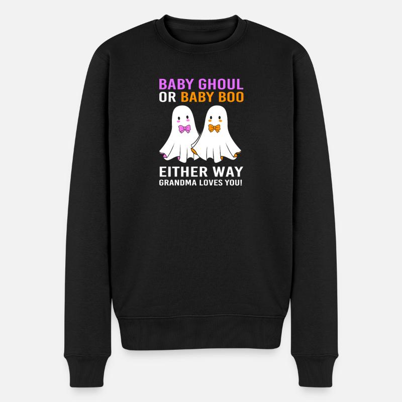Halloween Gender Reveal - Männer Premium Bio Pullover - Schwarz