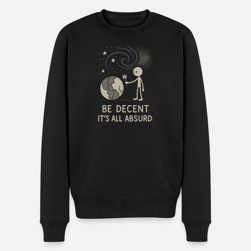 Nihilisme éthique, humour existentiel, - Pull Premium bio Homme - noir