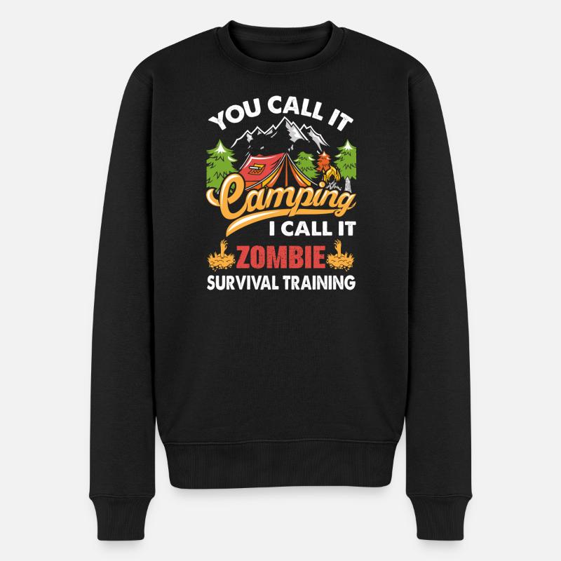 Camping - Pull Premium bio Homme - noir