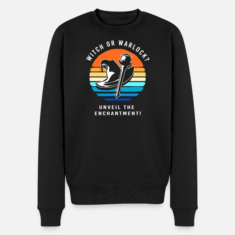 Halloween Gender Reveal - Männer Premium Bio Pullover - Schwarz