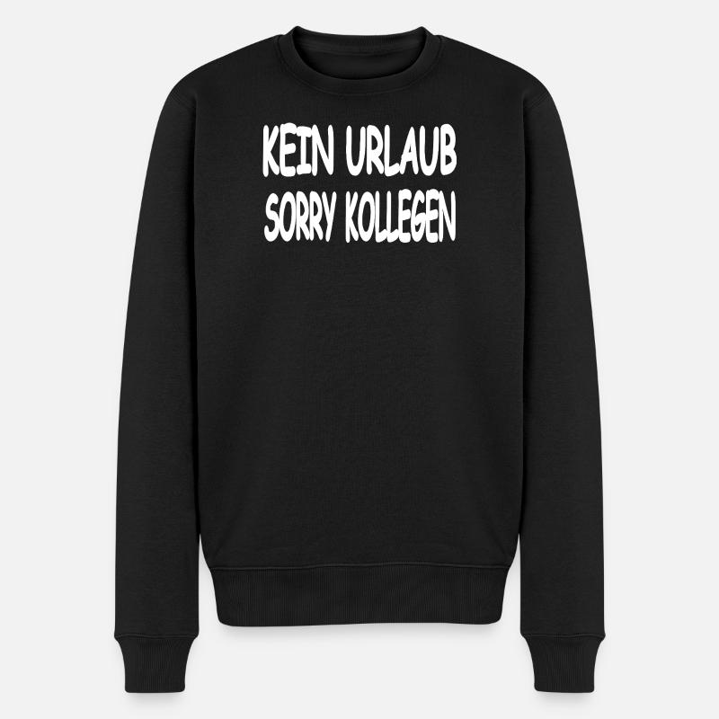 Urlaub - Männer Premium Bio Pullover - Schwarz