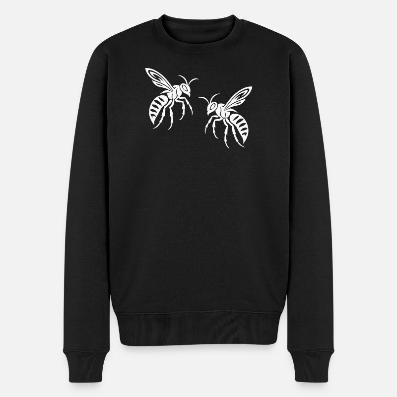 Guêpe abeille - Pull Premium bio Homme - noir