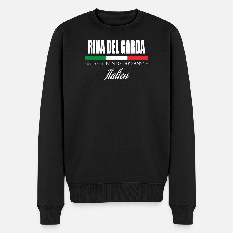 Riva del Garda - Pull Premium bio Homme - noir