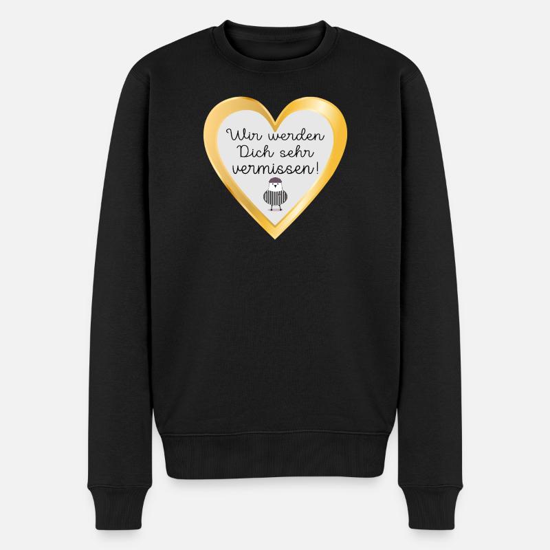 ADIEU SEAGULL - Pull Premium bio Homme - noir