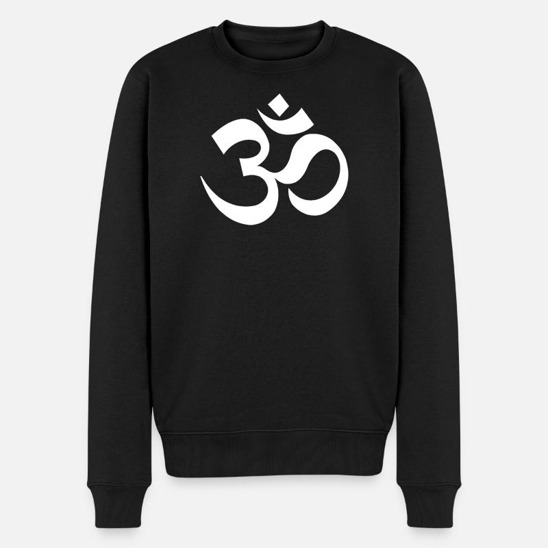Symbole Om Zen Imprimer - Pull Premium bio Homme - noir
