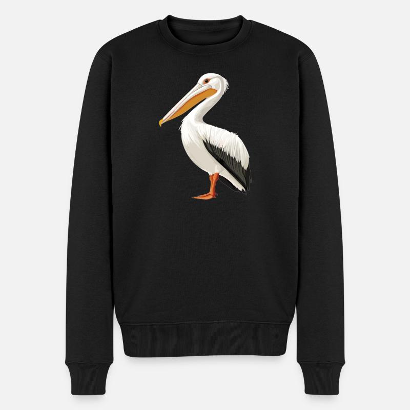 Pélicans Pélican - Pull Premium bio Homme - noir