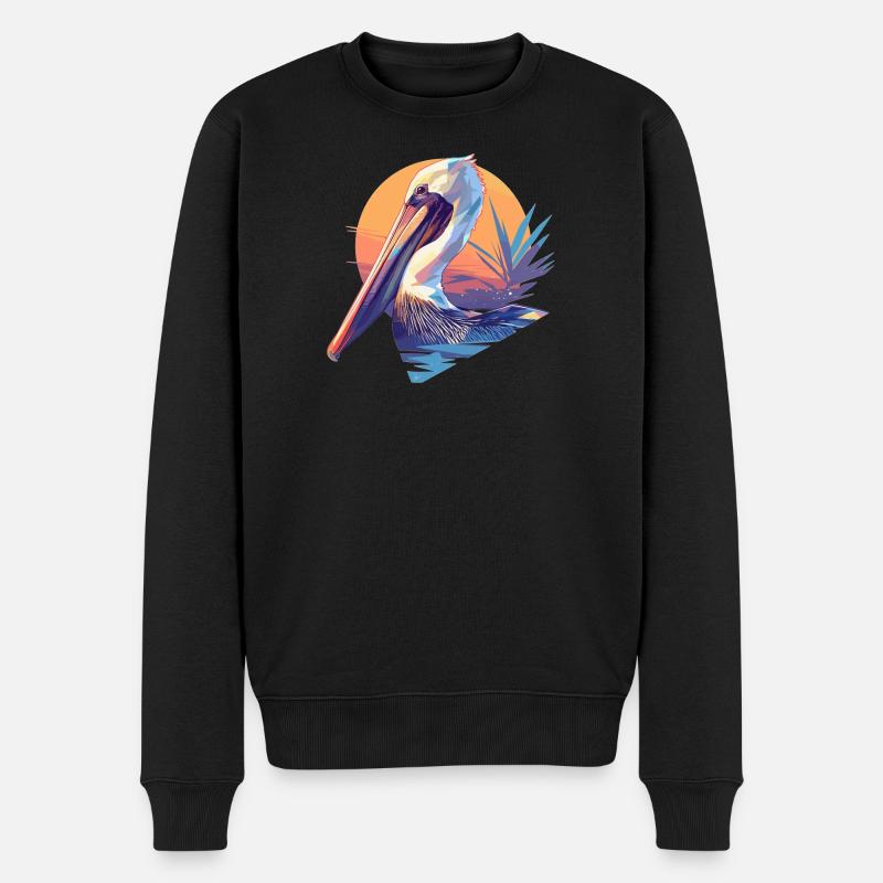 Pelikane Pelikan - Männer Premium Bio Pullover - Schwarz